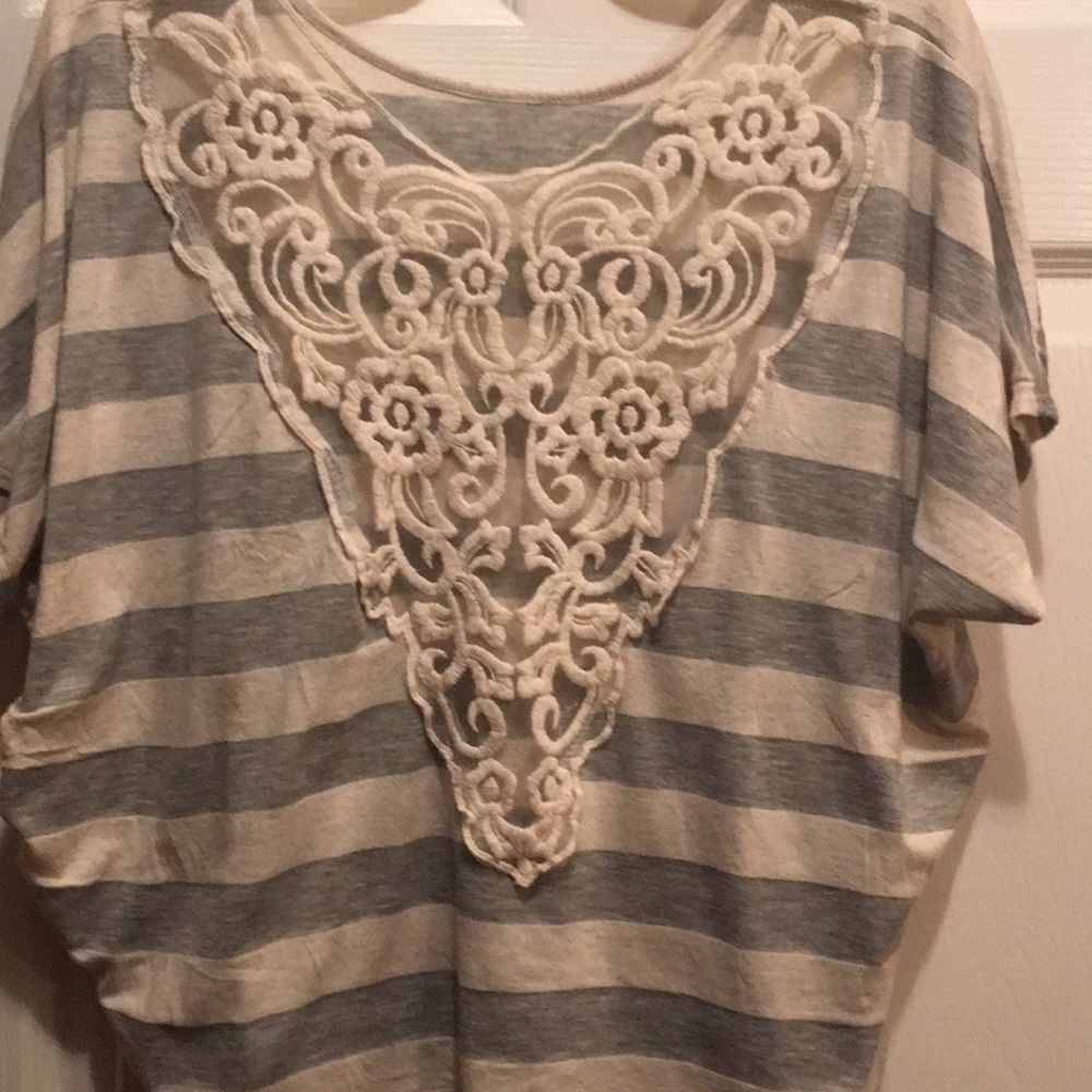 Gray and white and lace